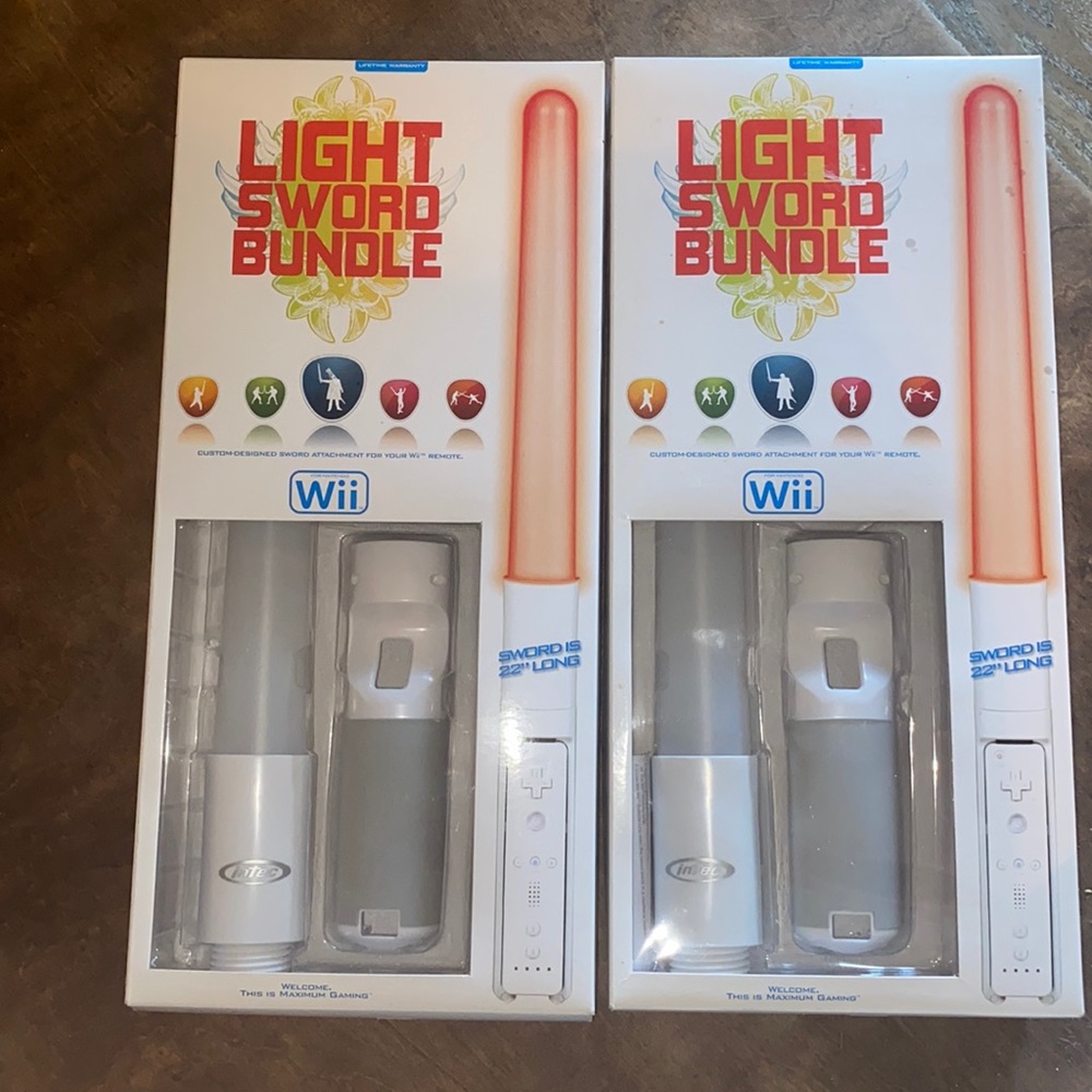 NWT Wii remote light saber bundle